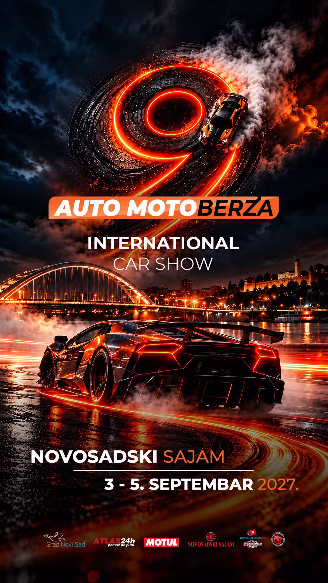 Auto Moto Berza 9, International Car Show, Novosadski sajam, 3-5. septembar 2027.